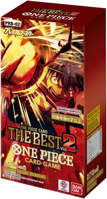 One Piece Card Game The Best Vol.2 (PRB-02) Booster Box Japanese - 10 Packs
