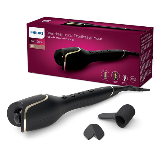 Philips Style Care Prestige Auto Curler BHB876/03 - Black