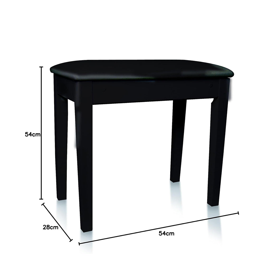 Artesia Pro Standard Piano Bench, Glossy Black Color