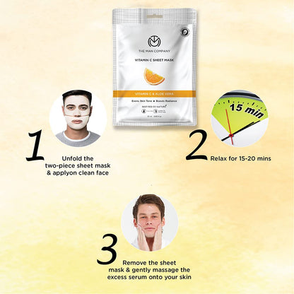 THE MAN COMPANY Vitamin C Sheet Mask 25ml
