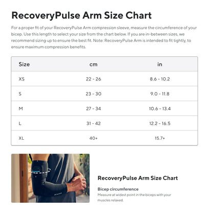 Therabody RecoveryPulse Arm Sleeves - Medium