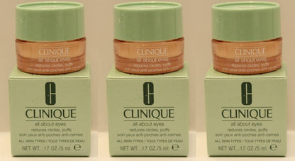 Clinique All About Eyes Reduces Circles Puffs Gel Cream Travel size  5ml