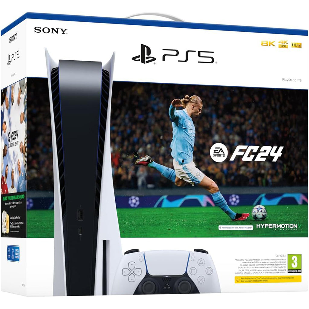 Sony PlayStation PS5 Disc Console with EA Sports FC24