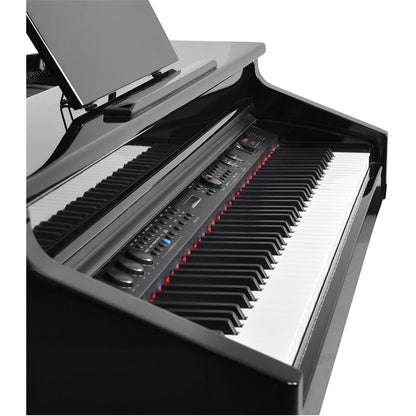 Artesia Pro AG-30 Micro Grand Digital Piano - Black with Bench