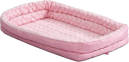 Midwest Quiet Time Pink Fashion Double Bolster Bed Pink 36inch