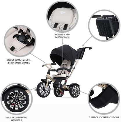 Bentley Mulliner 6-in-1 Baby Tricycle And Stroller