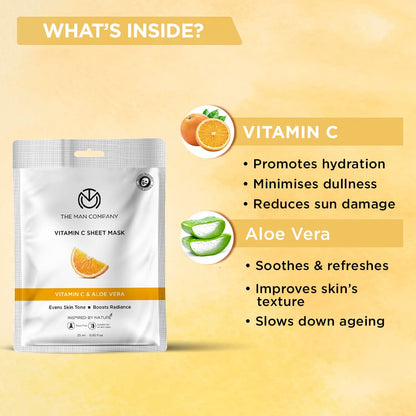 THE MAN COMPANY Vitamin C Sheet Mask 25ml