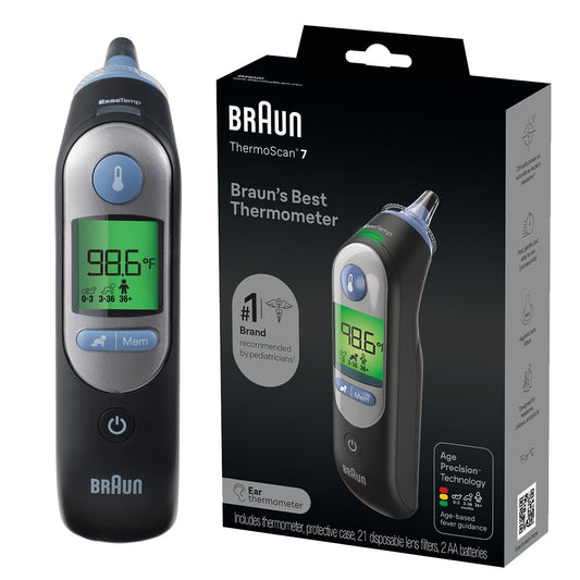 Braun ThermoScan 7 Digital Ear Thermometer - Black