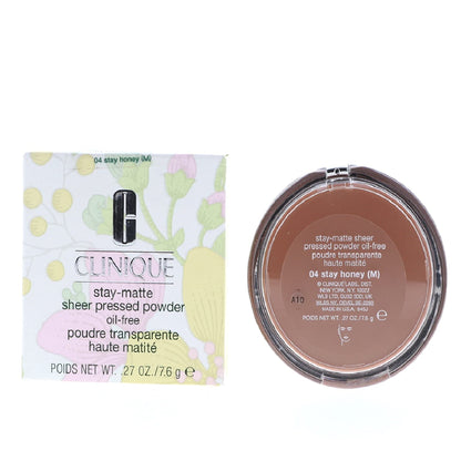 Clinique - Stay-Matte Sheer Pressed Powder Oil-Free 7.6g - Stay Honey
