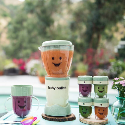 Nutribullet Baby Bullet 22 Piece High Speed Blender Mixer System 200 Watts - Green