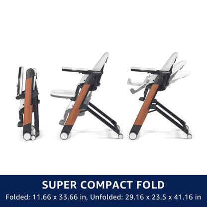 Peg Perego - Siesta Follow Me Highchair - Arancia