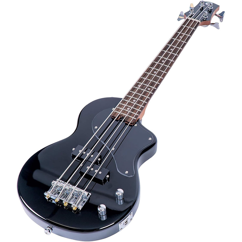 Carry-On ST Bass Travel Guitar, Jet Black