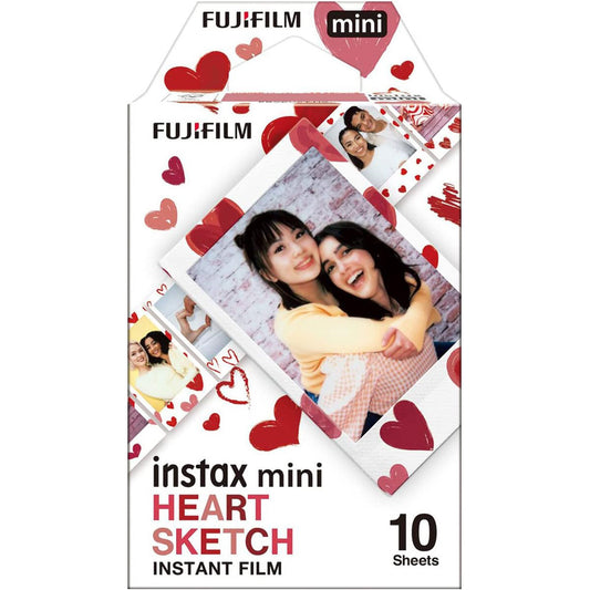 FujiFilm - Film Instax Mini Heart Sketch 10 Sheet