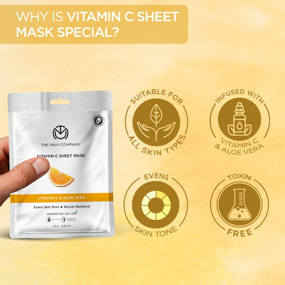 THE MAN COMPANY Vitamin C Sheet Mask 25ml