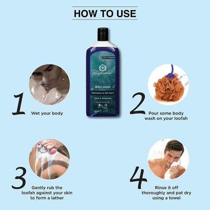 THE MAN COMPANY Patchouli And Seasalt  Body Wash 200ml