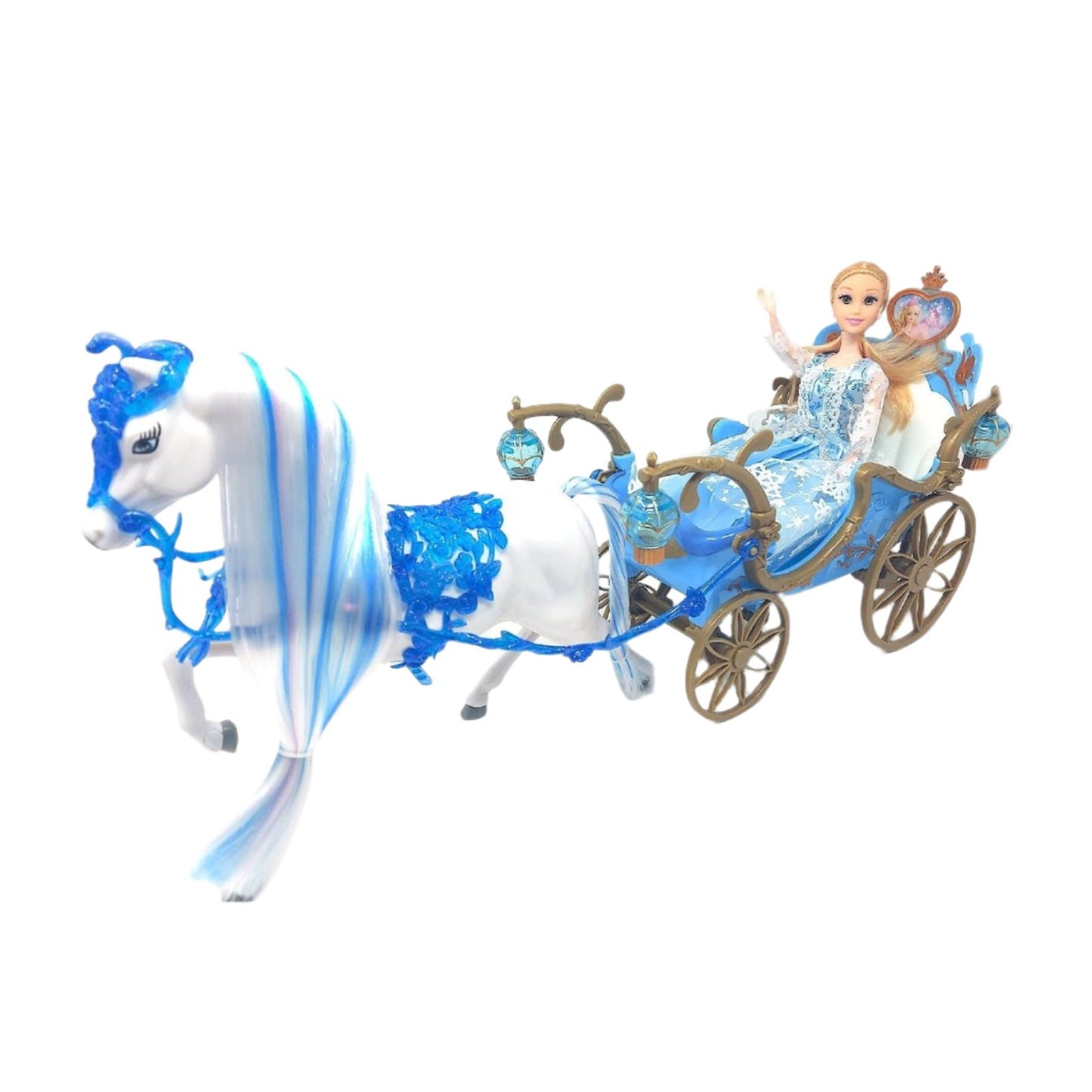 Horse Carriage - FANTASY CARRIAGE WITH DOLL N MOVING CARRIAGE