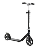 Globber - One NL 205-180 Duo Folding Scooter for Teens-Adjustable T-bar, Anti-Slip, Lead Grey