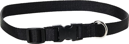 LupinePet Dog Collar 13-22" Black 3/4"