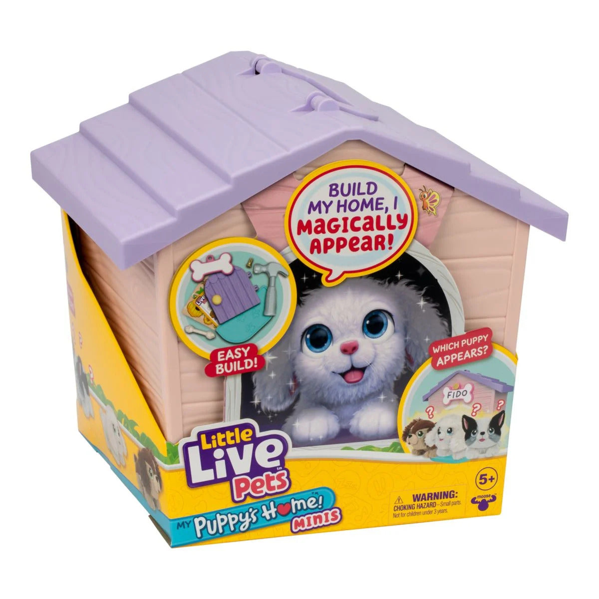 Little Live Pets - My Puppy's Home Minis Playset Pink/Purple