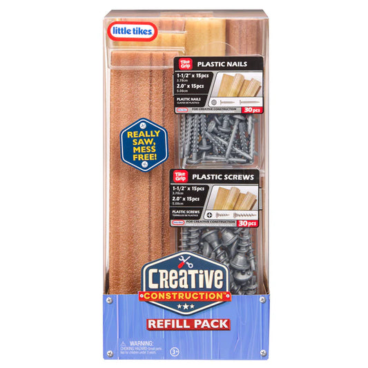 Little Tikes Creative Construction Wood, Nails & Screw Bundle