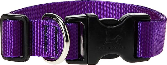 LupinePet Dog Collar 12-20" Purple 1inch