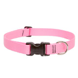 LupinePet BASICS Adjustable Collar for Small Dogs 10-16inch Pink 1/2inch