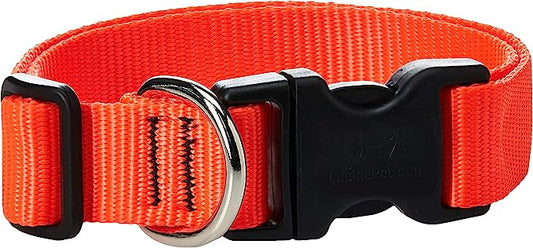 LupinePet Dog Collar 16-28" Orange 1inch