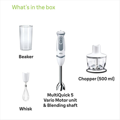 Braun MultiQuick 5 Vario Hand Blender - White