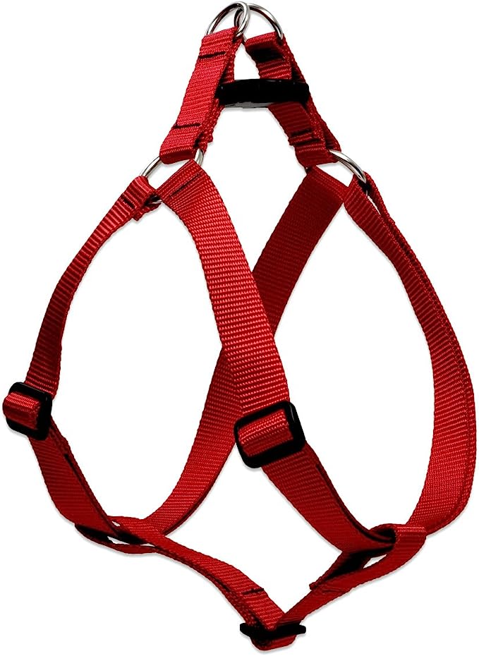 LupinePet Step In Harness 19-28" Red 1inch