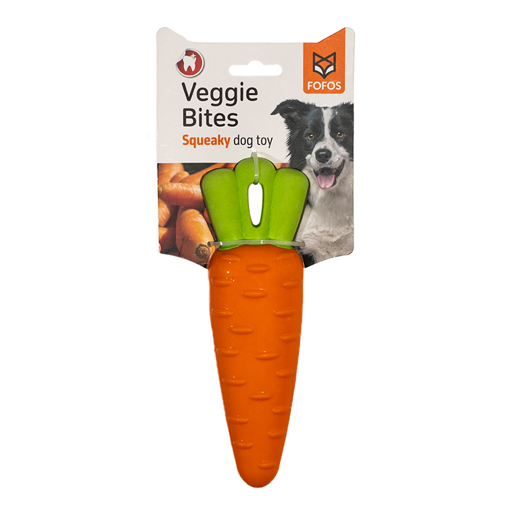 FOFOS Veggi Bites Carrot M/L Dog Toy