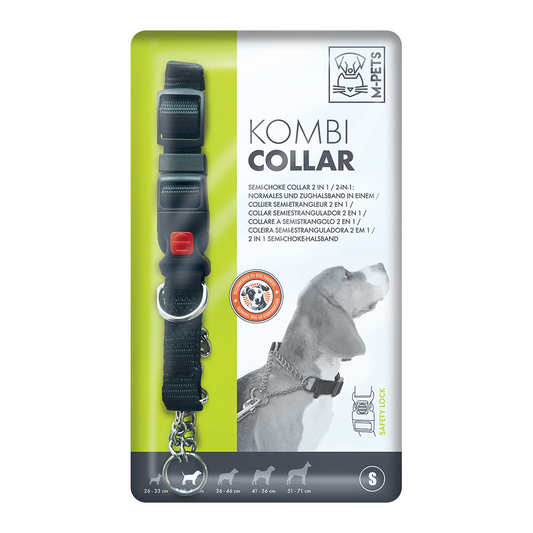 M-PETS Kombi Semi Choke Collar 2in1 Small