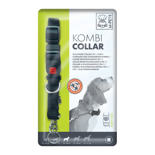 M-PETS Kombi Semi Choke Collar 2in1 Medium