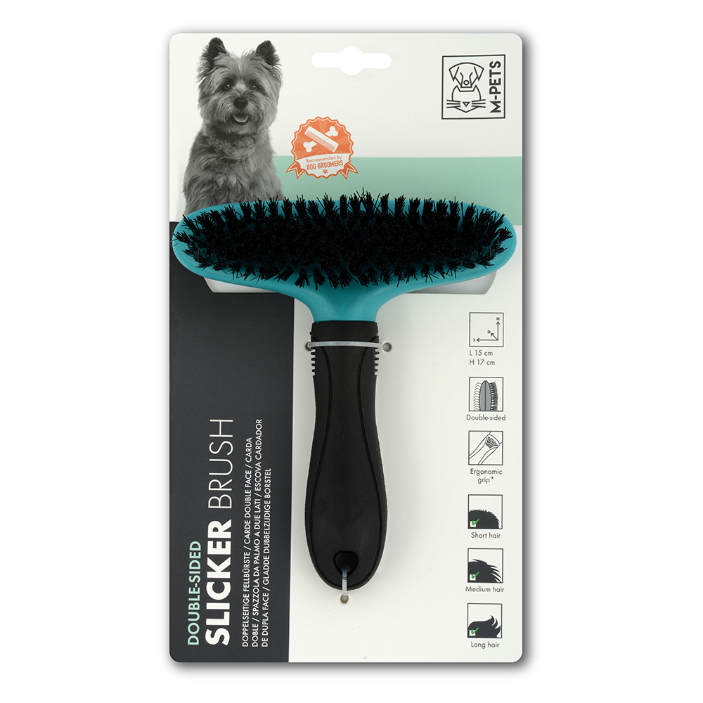 M-PETS Double Sided Slicker Brush