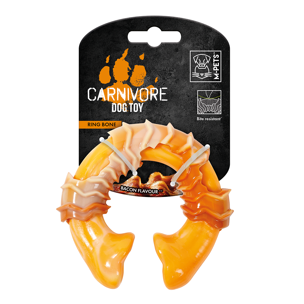 M-PETS Carnivore Ring Bone Dog Toy Small