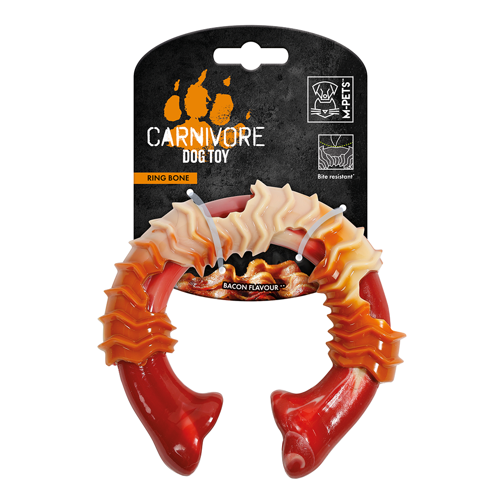 M-PETS Carnivore Ring Bone Dog Toy Large