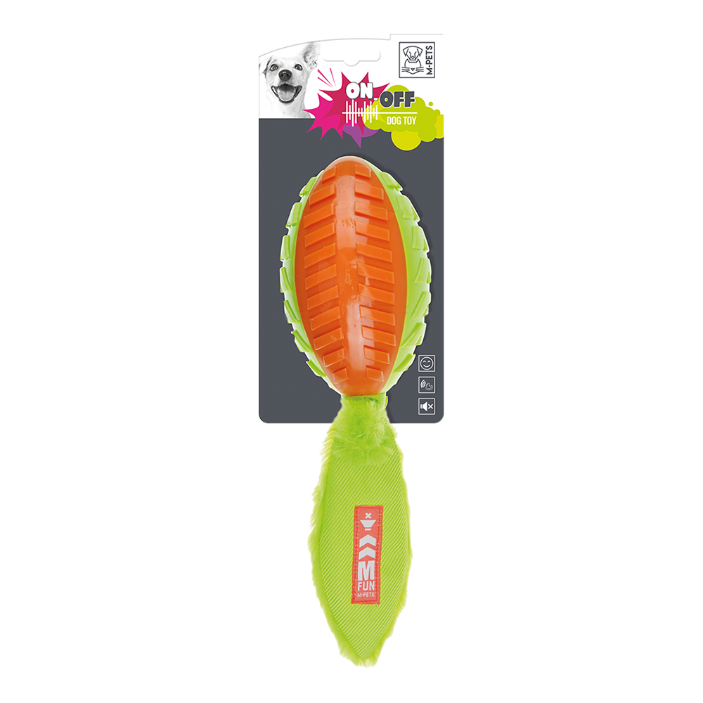 M-PETS On/Off Shelly Orange & Green Dog Toy