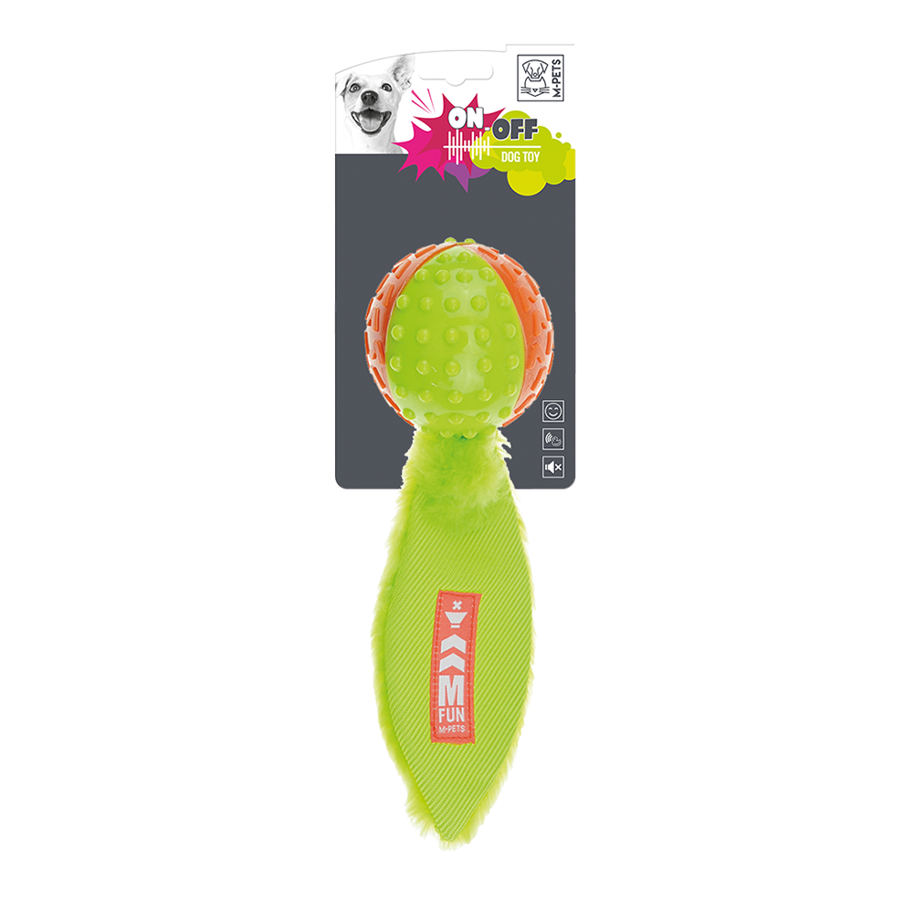 M-PETS On/Off Meteor Orange & Green Dog Toy