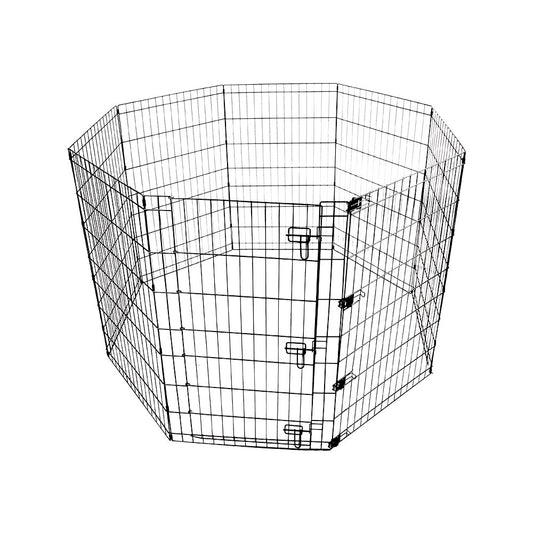 M-PETS Foldable Puppy Pen with Door 8 Panels 62x91cm