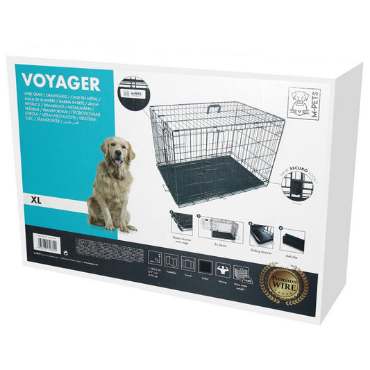 M-PETS Voyager Wire Crate XL 106.5x71x76cm