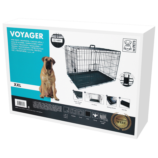 M-PETS Voyager Wire Crate XXL 122x76x84cm