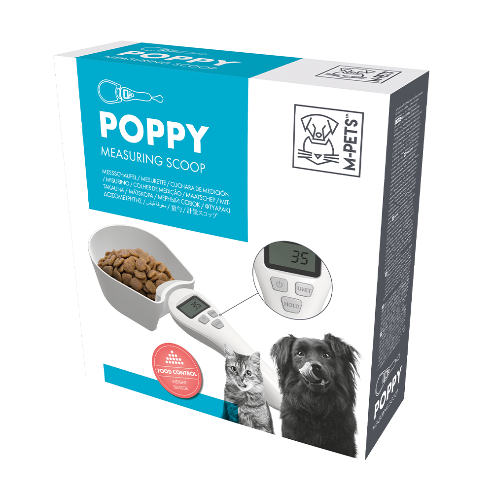 M-PETS Poppy Measuring Scoop Digital Pet Food Weighing max.800gm