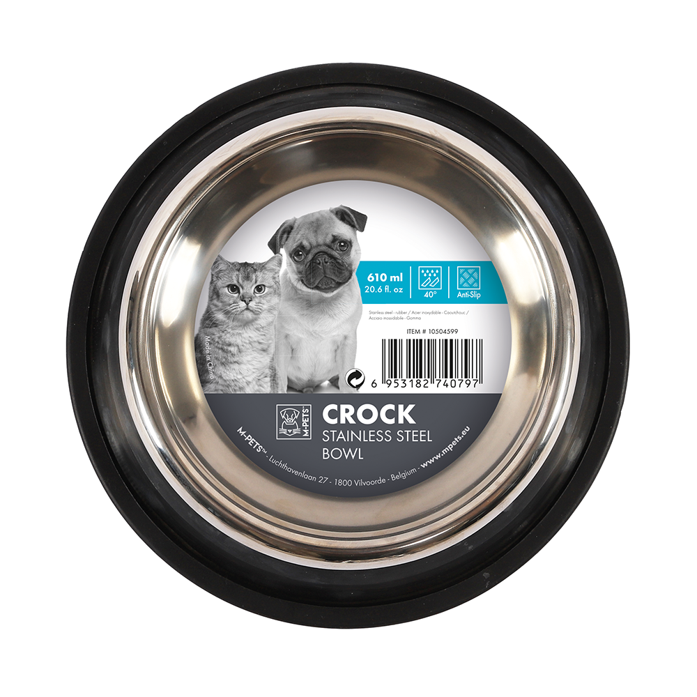 M-PETS Crock Stainless Steel Bowl Medium