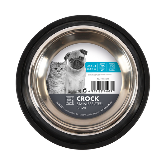 M-PETS Crock Stainless Steel Bowl Medium