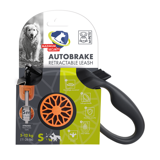 M-PETS Autobrake Retractable Leash Small