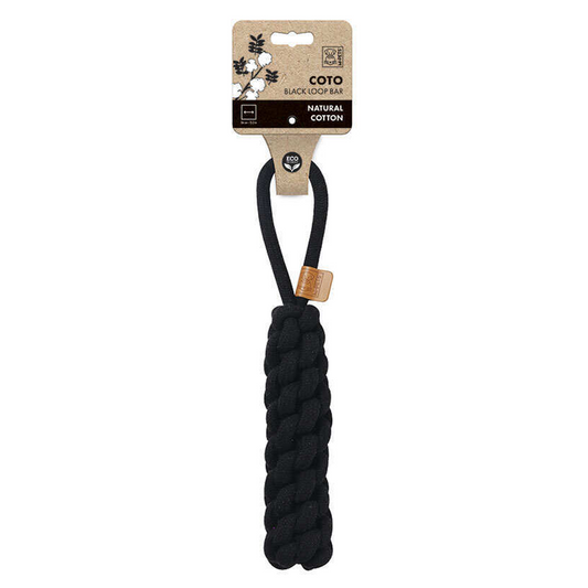 M-PETS Coto Black Loop Bar Eco Friendly Dog Toy Large