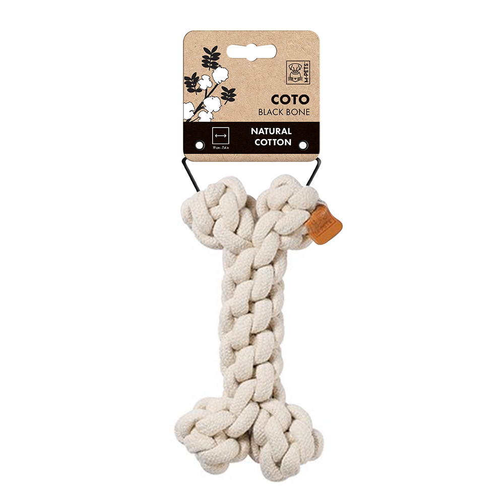 M-PETS Coto White Bone Eco Friendly Dog Toy Small