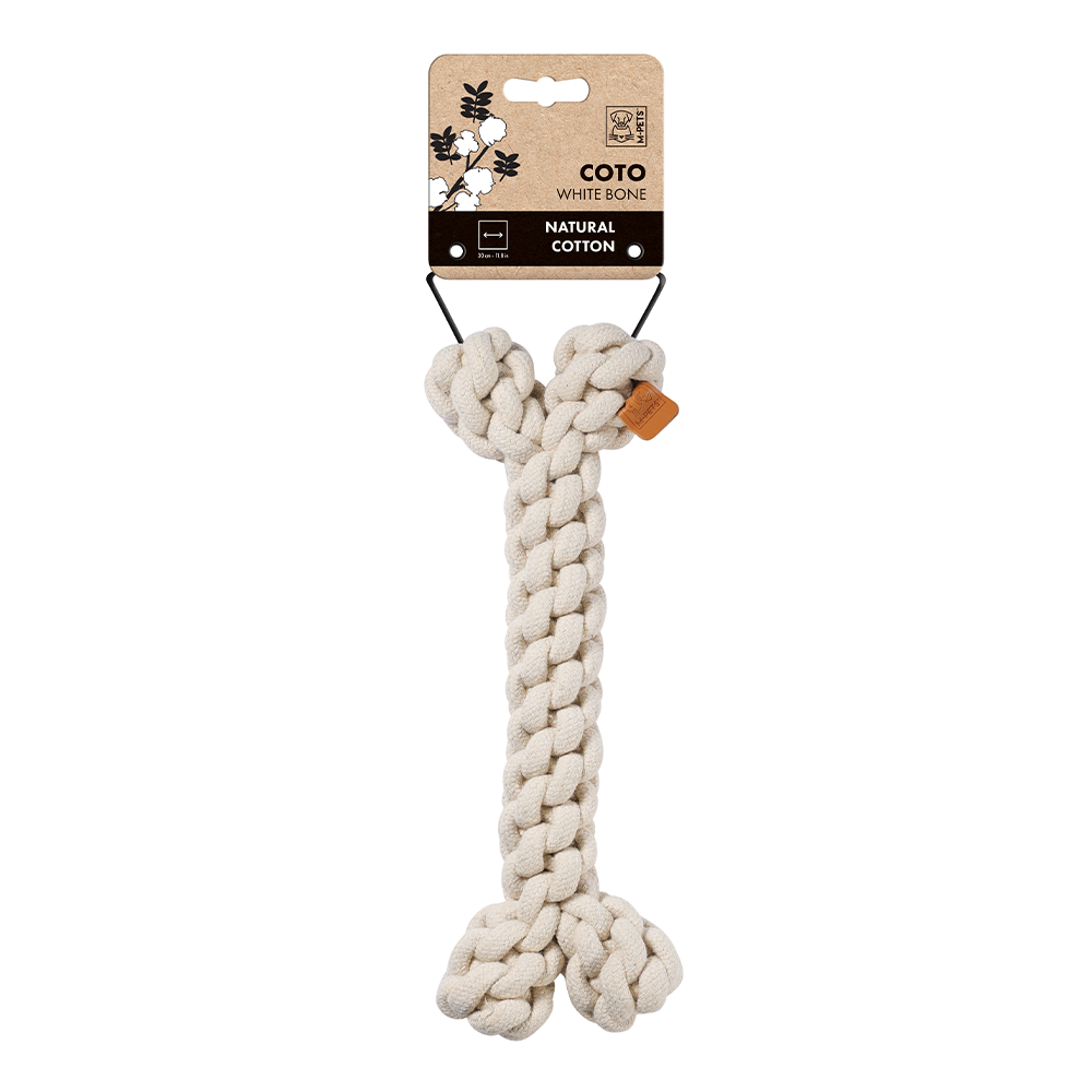 M-PETS Coto White Bone Eco Friendly Dog Toy Large