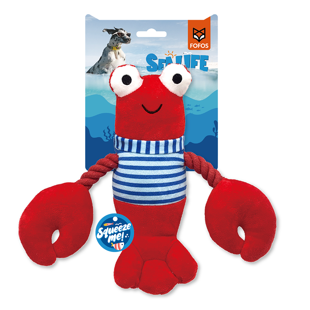 FOFOS Sealife Lobster Dog Toy