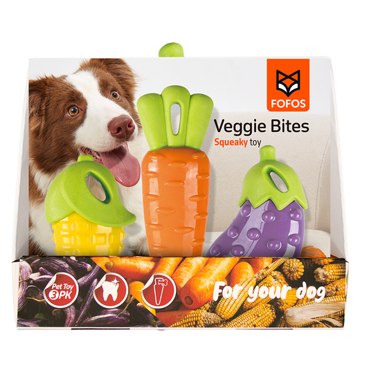 FOFOS Veggi Chew Toy Set M/L