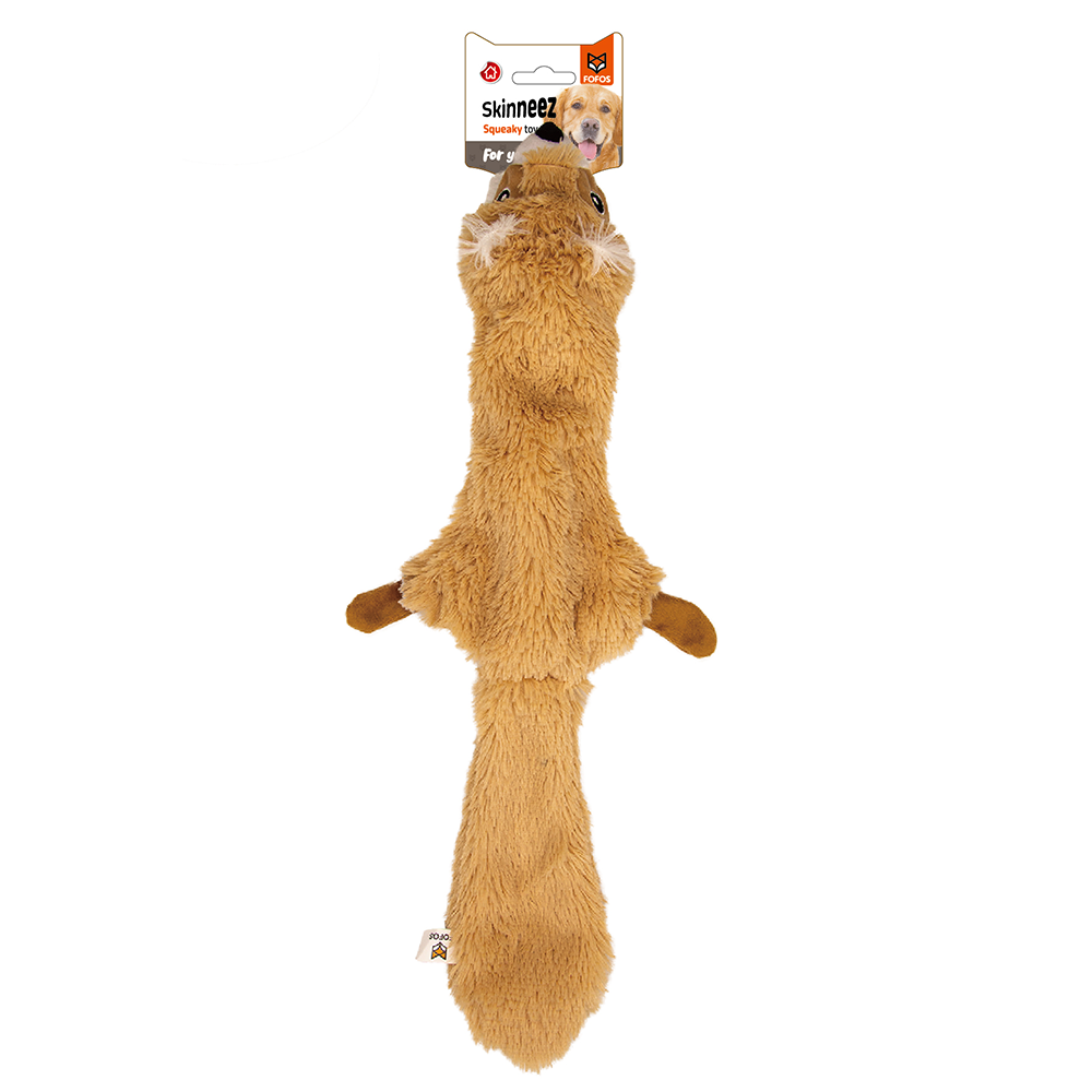 FOFOS Skinneez Squirrel Dog Toy